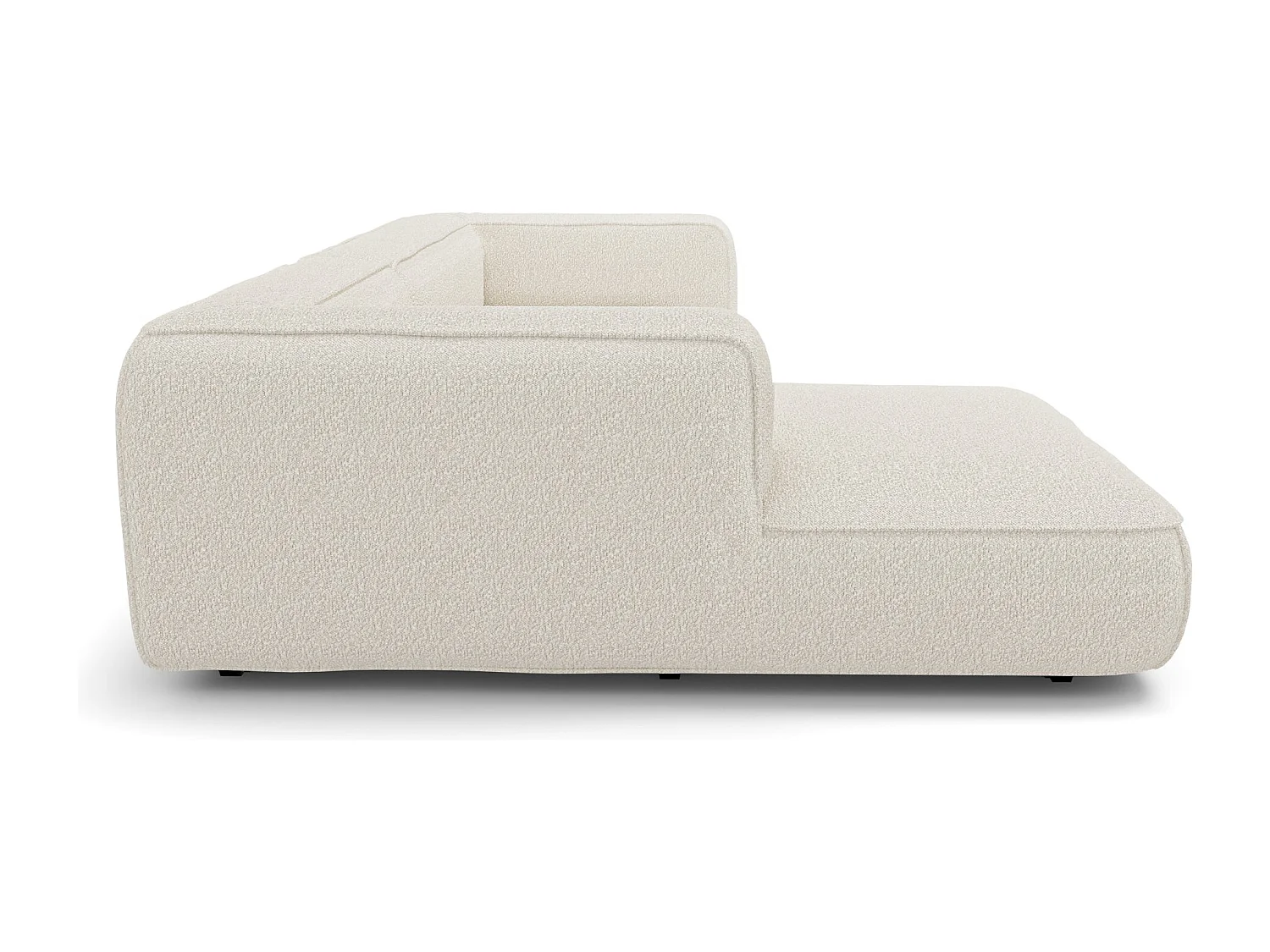 Canapé d'angle gauche SOFIA en Bouclette