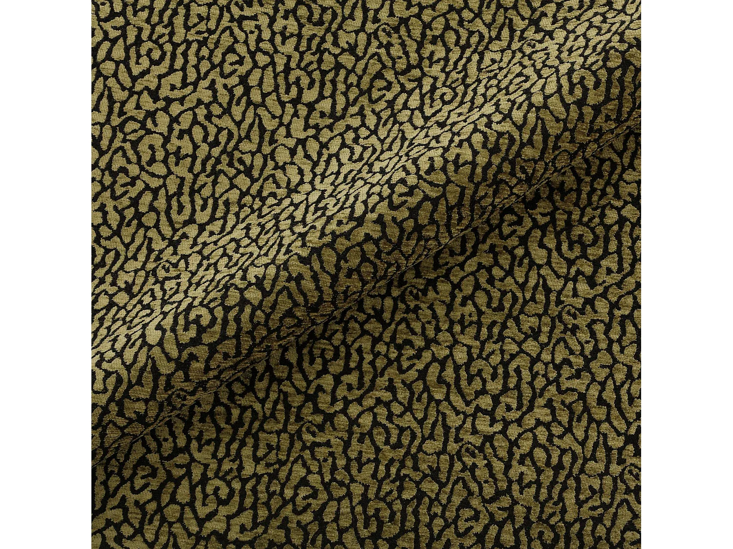 Fauteuil pivotant COMI en Tissu à motif  Kaki