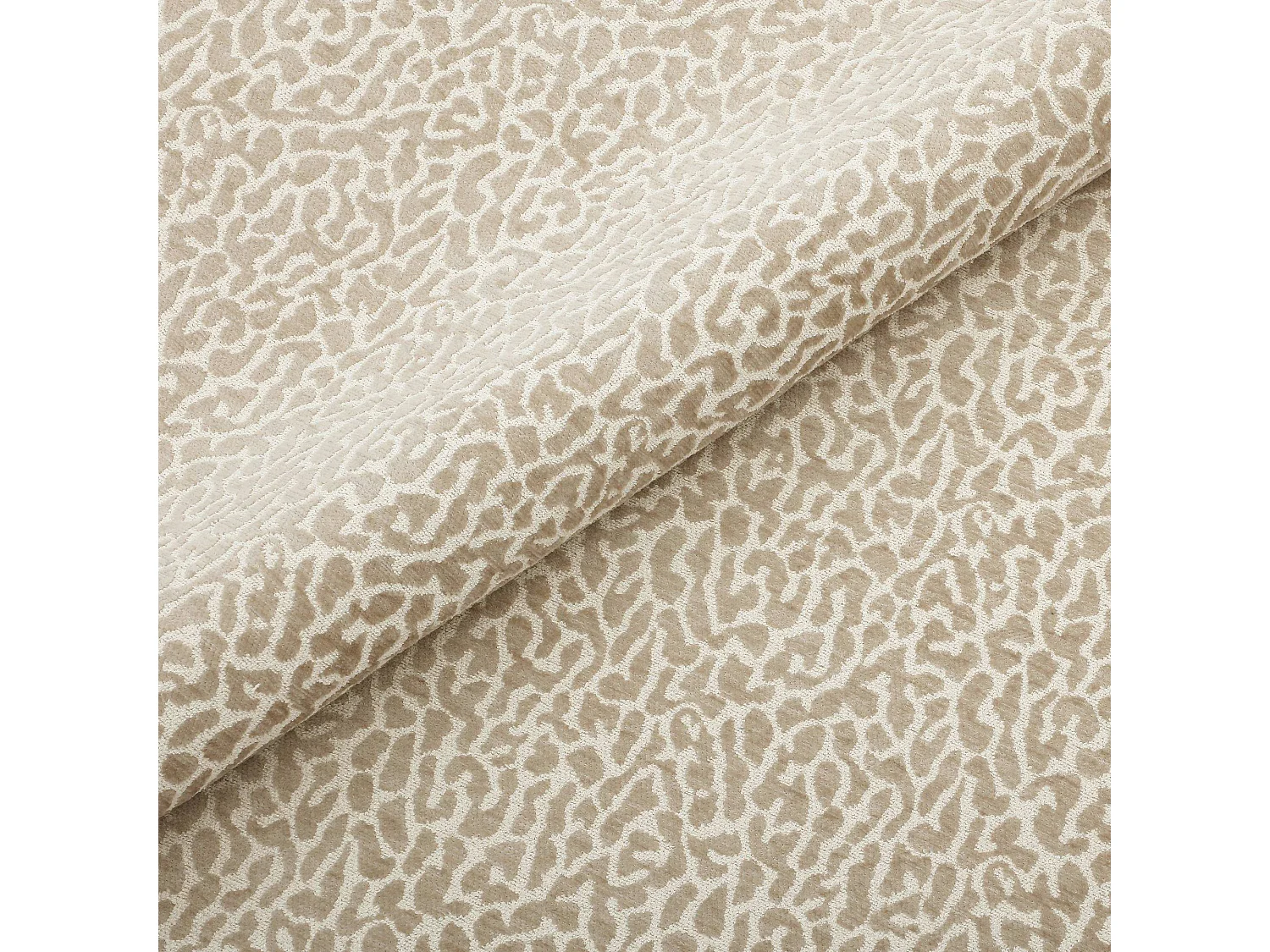 Fauteuil pivotant COMI en Tissu à motif  Beige