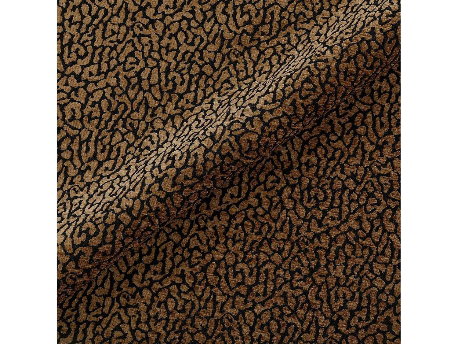 Fauteuil pivotant COMI en Tissu à motif  Brun