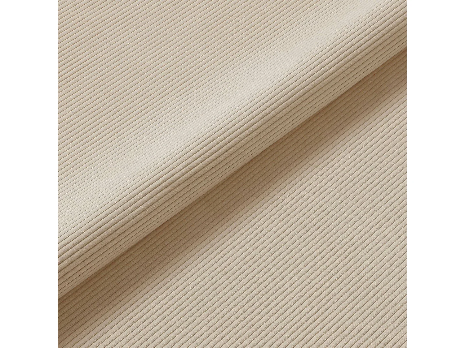 Lot de 2 chaises MUSE en Velours côtelé Crème