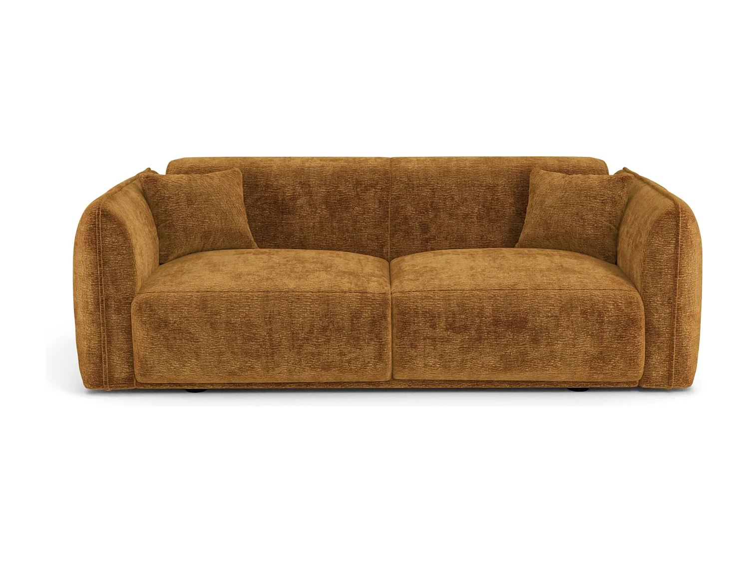 Canapé LUSH en Velours à motifs Moutarde