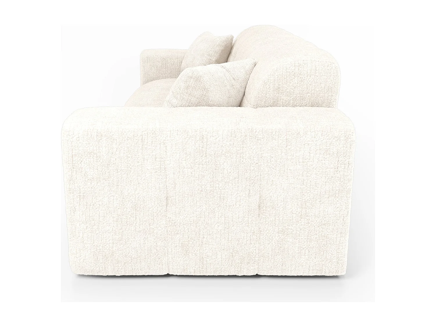 Canapé COCOON en Velours gaufré Crème