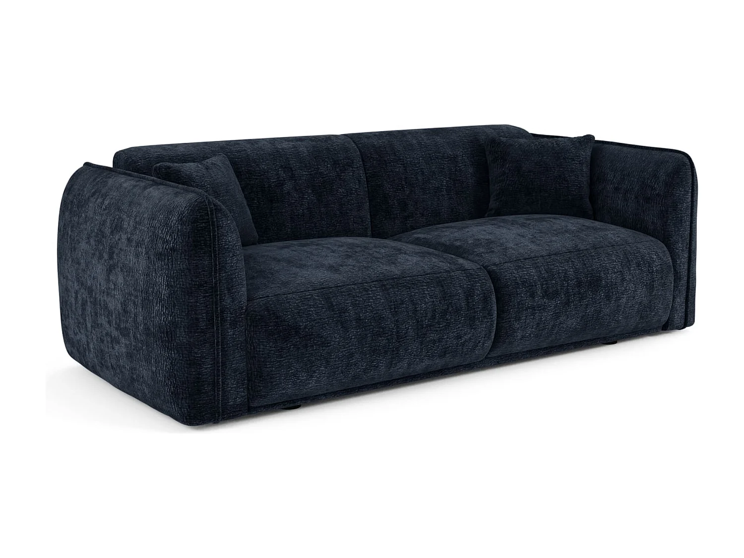 Canapé LUSH en Velours à motifs Bleu nuit