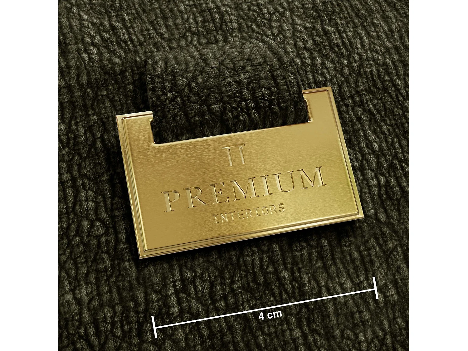 Canapé LUSH en Velours à motifs Vert kaki