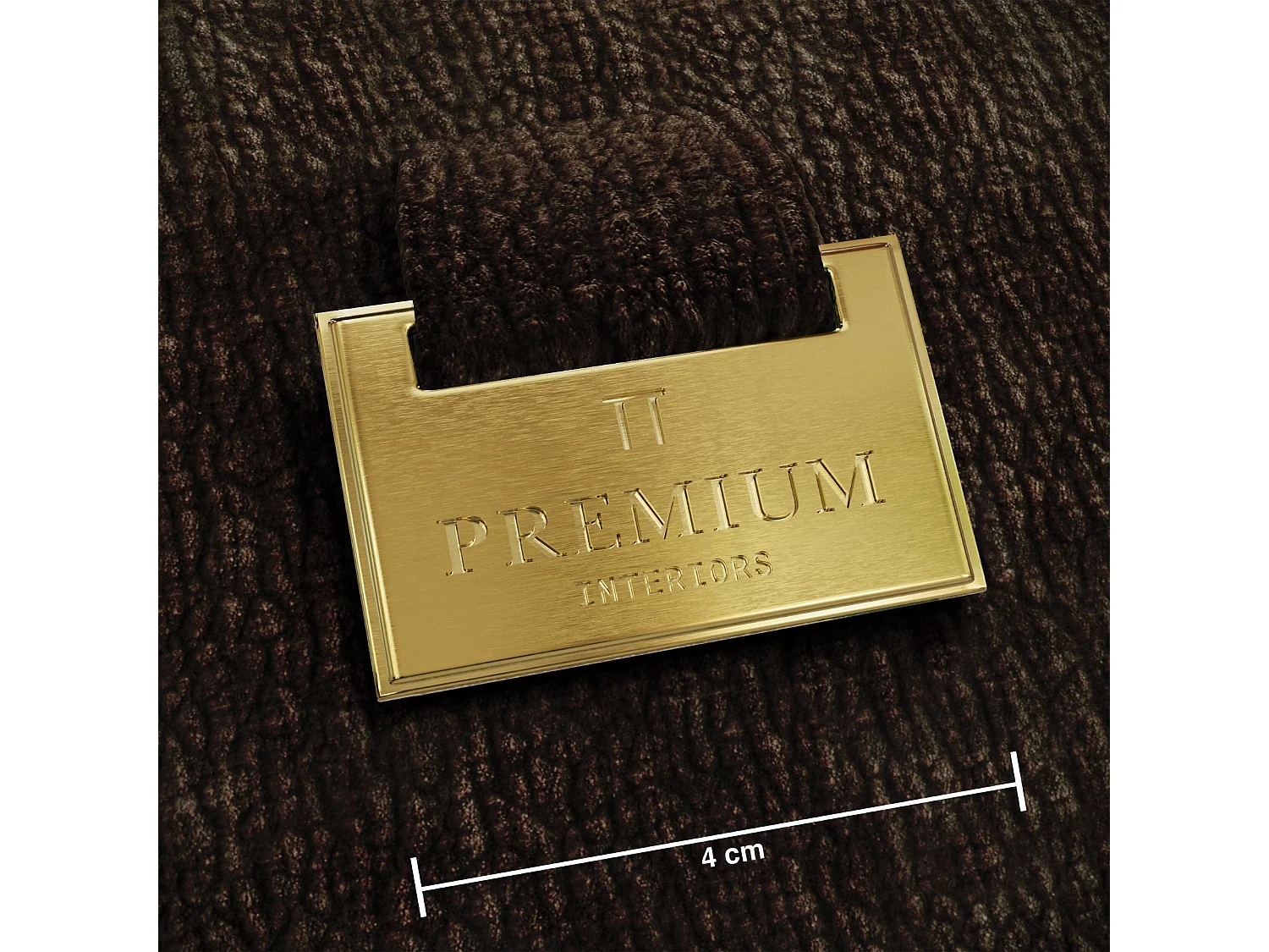 Canapé LUSH en Velours à motifs Brun expresso