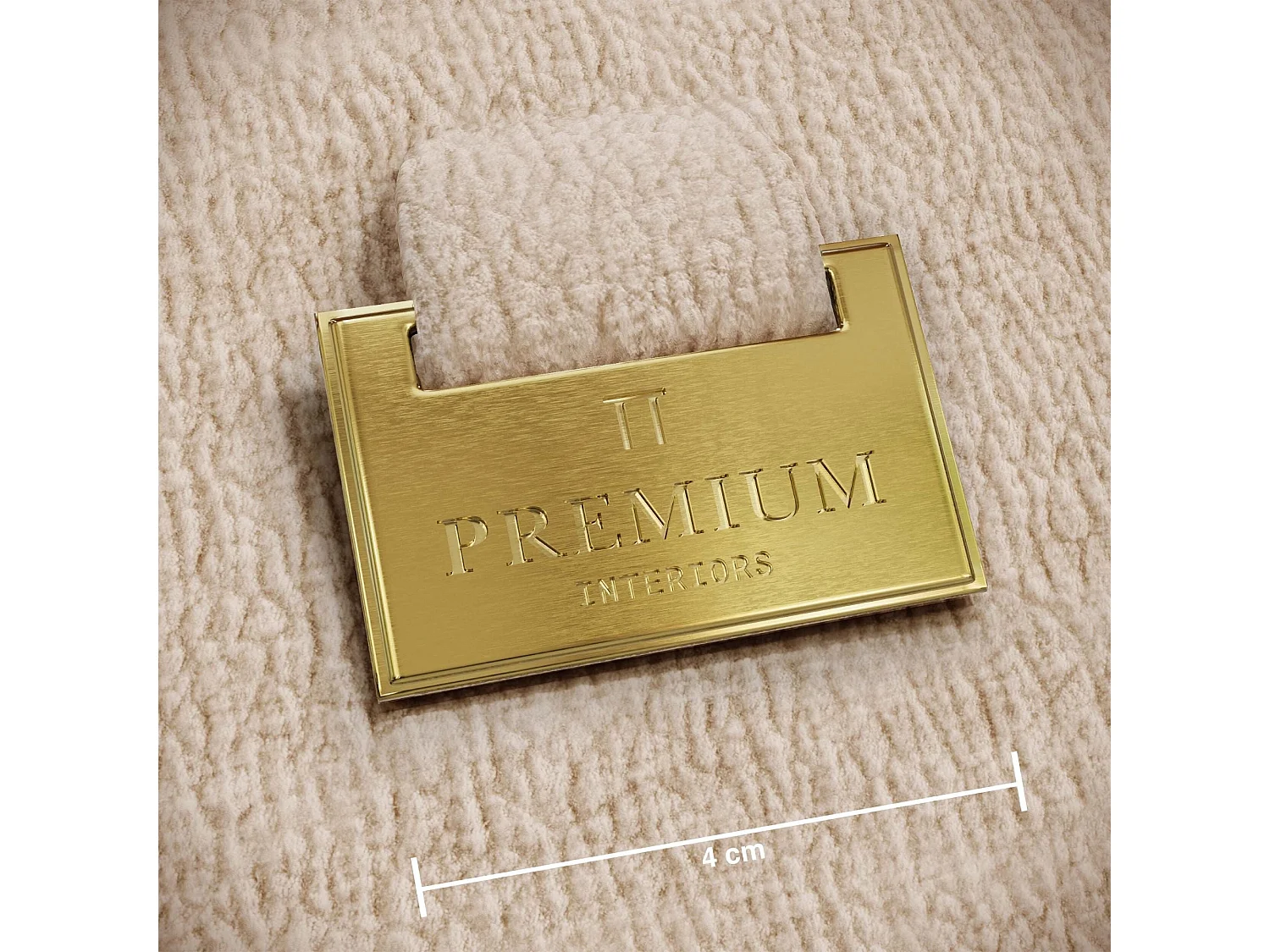 Canapé LUSH en Velours à motifs Beige taupe