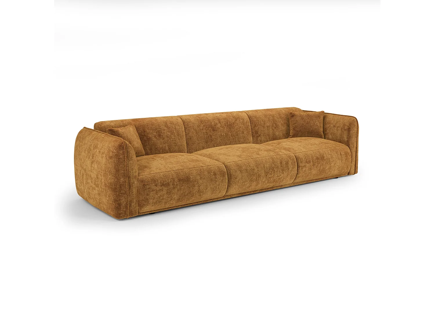 Canapé LUSH en Velours à motifs Moutarde