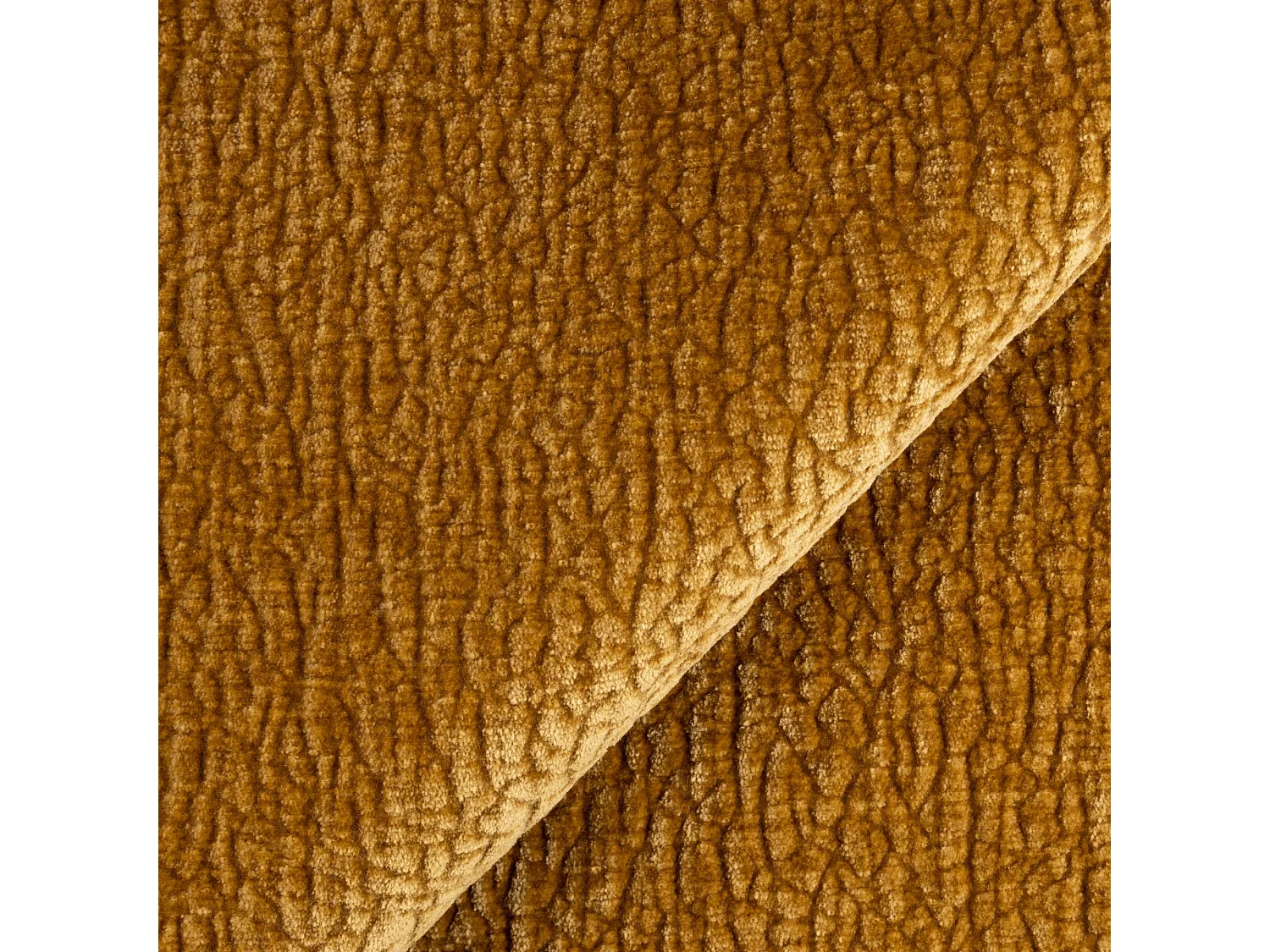 Canapé LUSH en Velours à motifs Moutarde