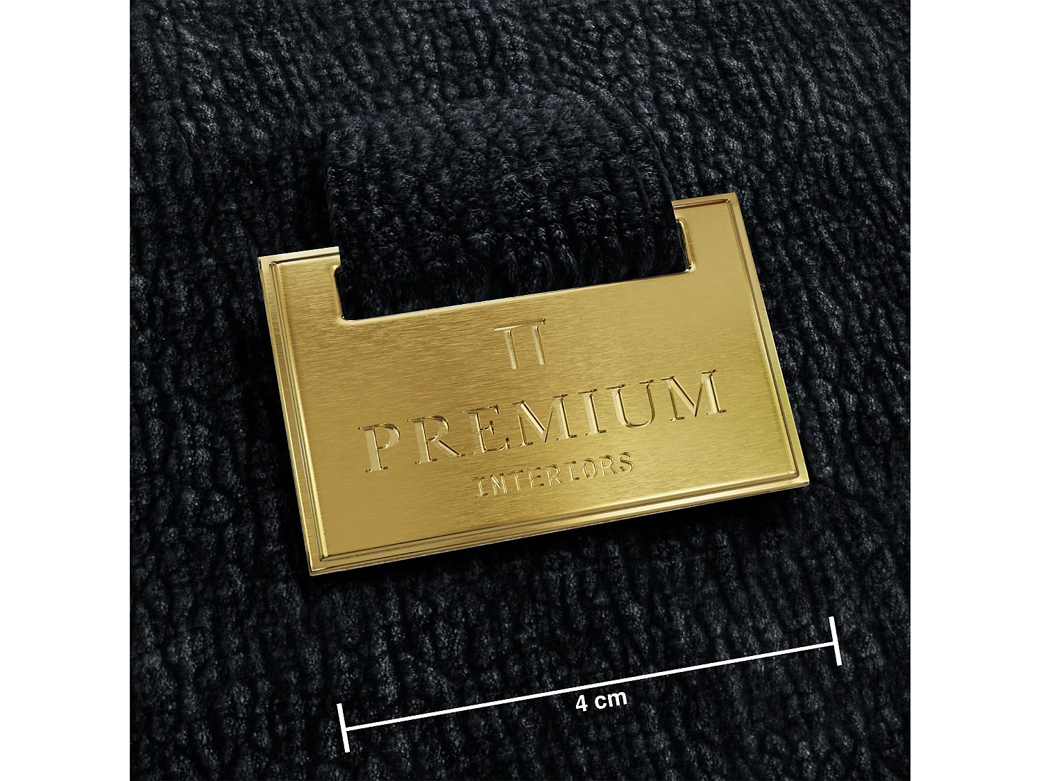 Canapé LUSH en Velours à motifs Noir