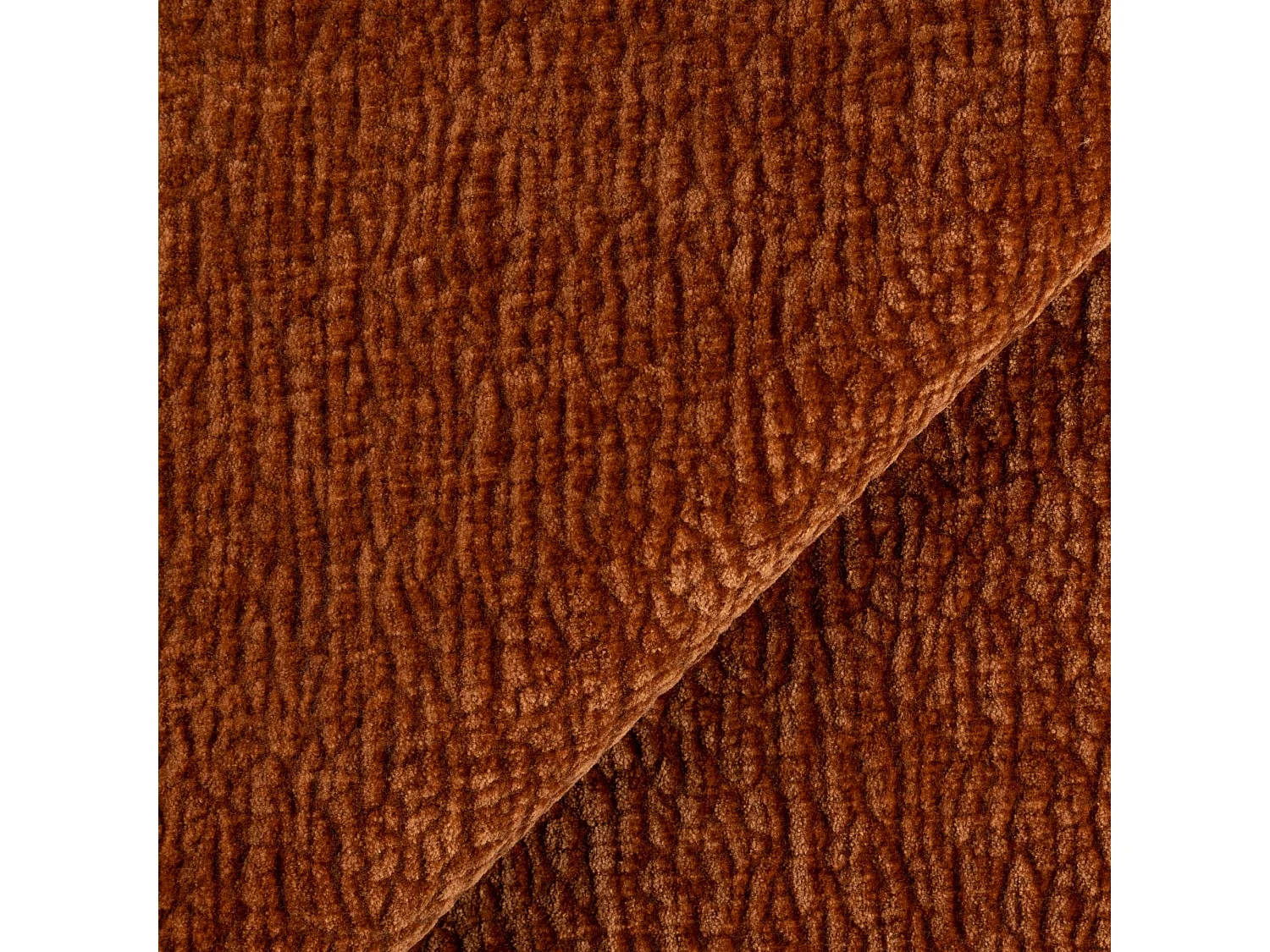 Canapé LUSH en Velours à motifs Terracotta