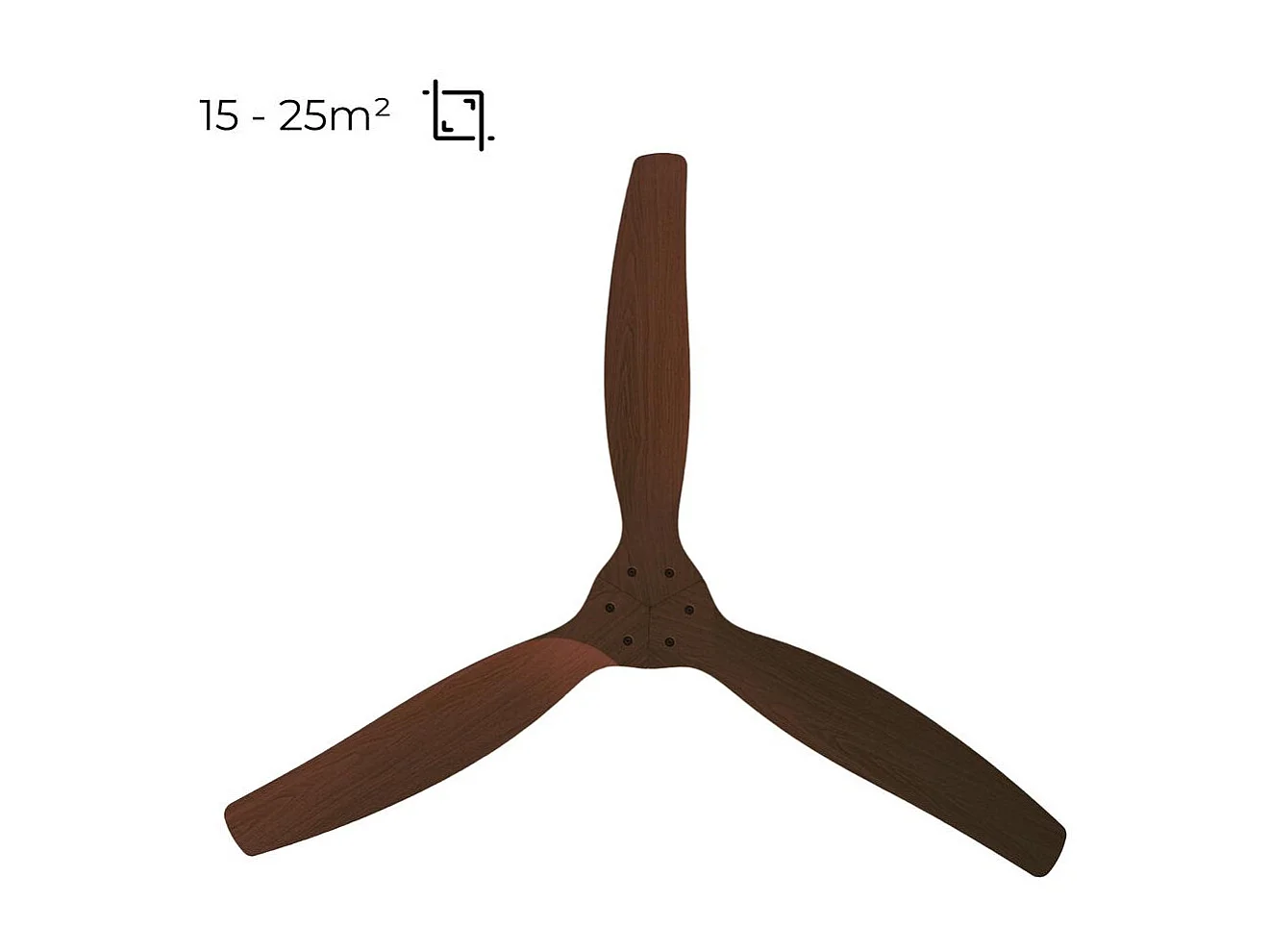 Ventilador de techo 132 cm nogal 6 velocidades wifi – helix