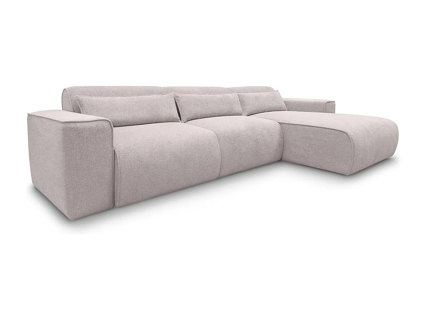 AX LIVING Wohnlandschaft mit Schlaffunktion Ruyam Sofa Creme 310 cm R