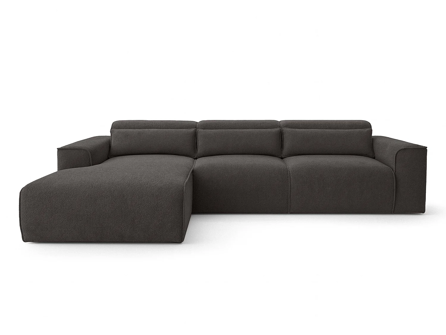 AX LIVING Wohnlandschaft mit Schlaffunktion Ruyam Grau Sofa 310 cm L