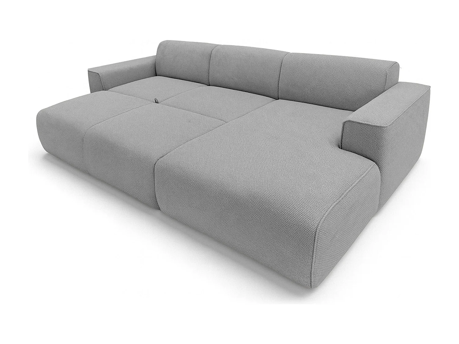 AX LIVING Canapé panoramique Ruyam 310 cm gris foncé convertible droite