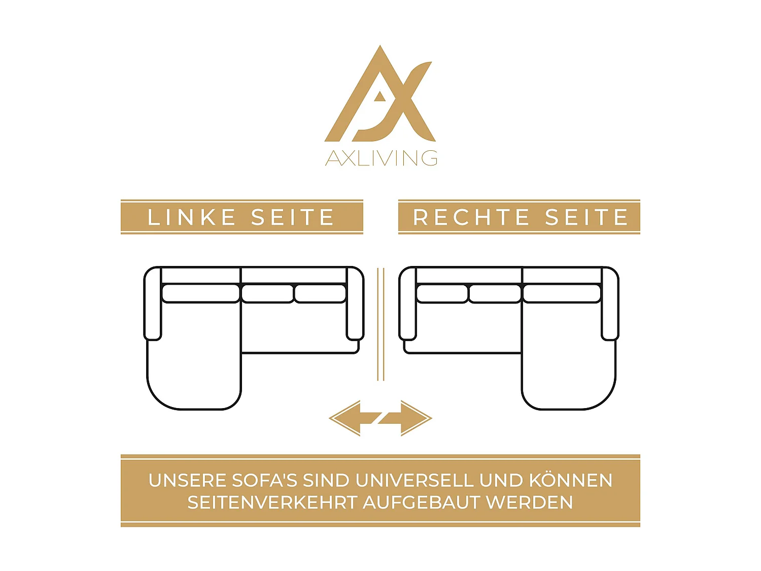 AX LIVING Canapé d’angle Karaman 238 cm vert convertible avec coffre