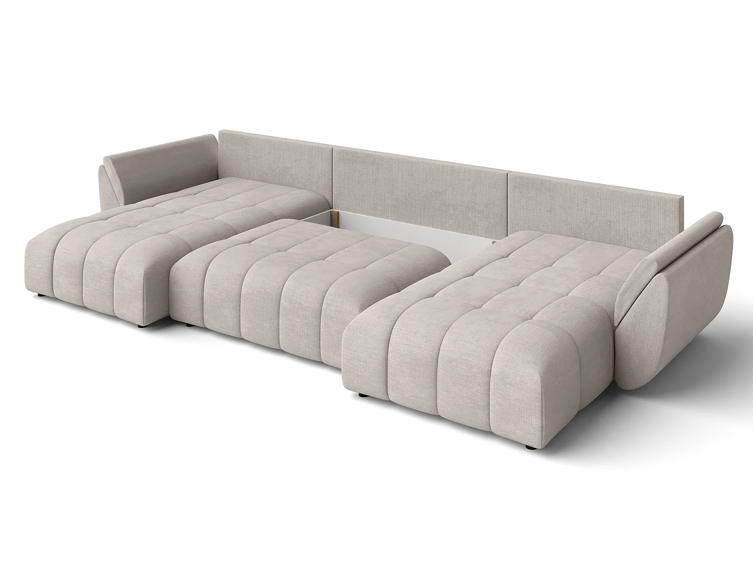 AX LIVING Couch U Form mit Schlaffunktion Antalya 382 cm beige