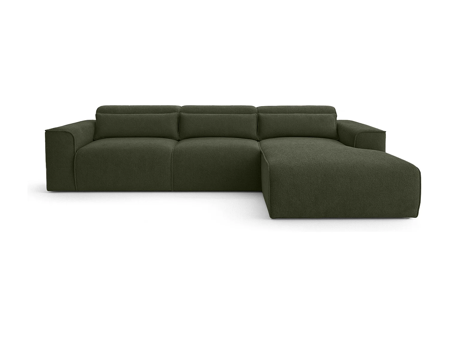 AX LIVING Wohnlandschaft mit Schlaffunktion Ruyam Eckcouch Grün R