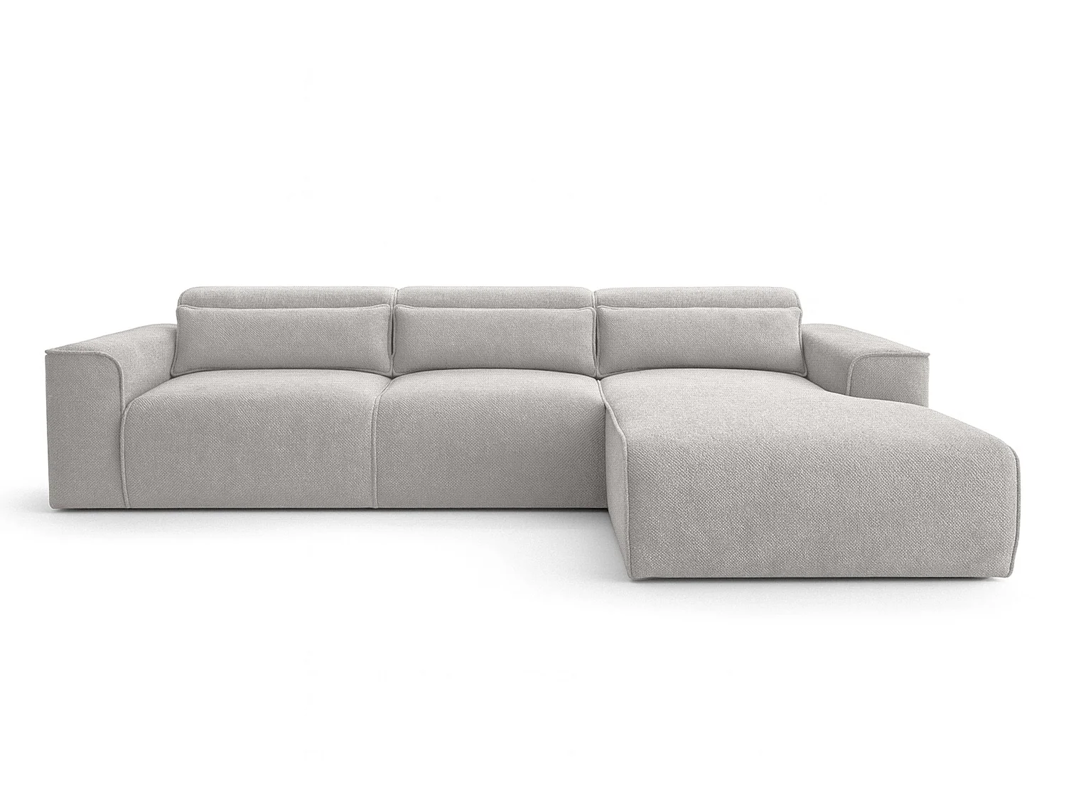 AX LIVING Wohnlandschaft mit Schlaffunktion Ruyam Schlafsofa Hellgrau R