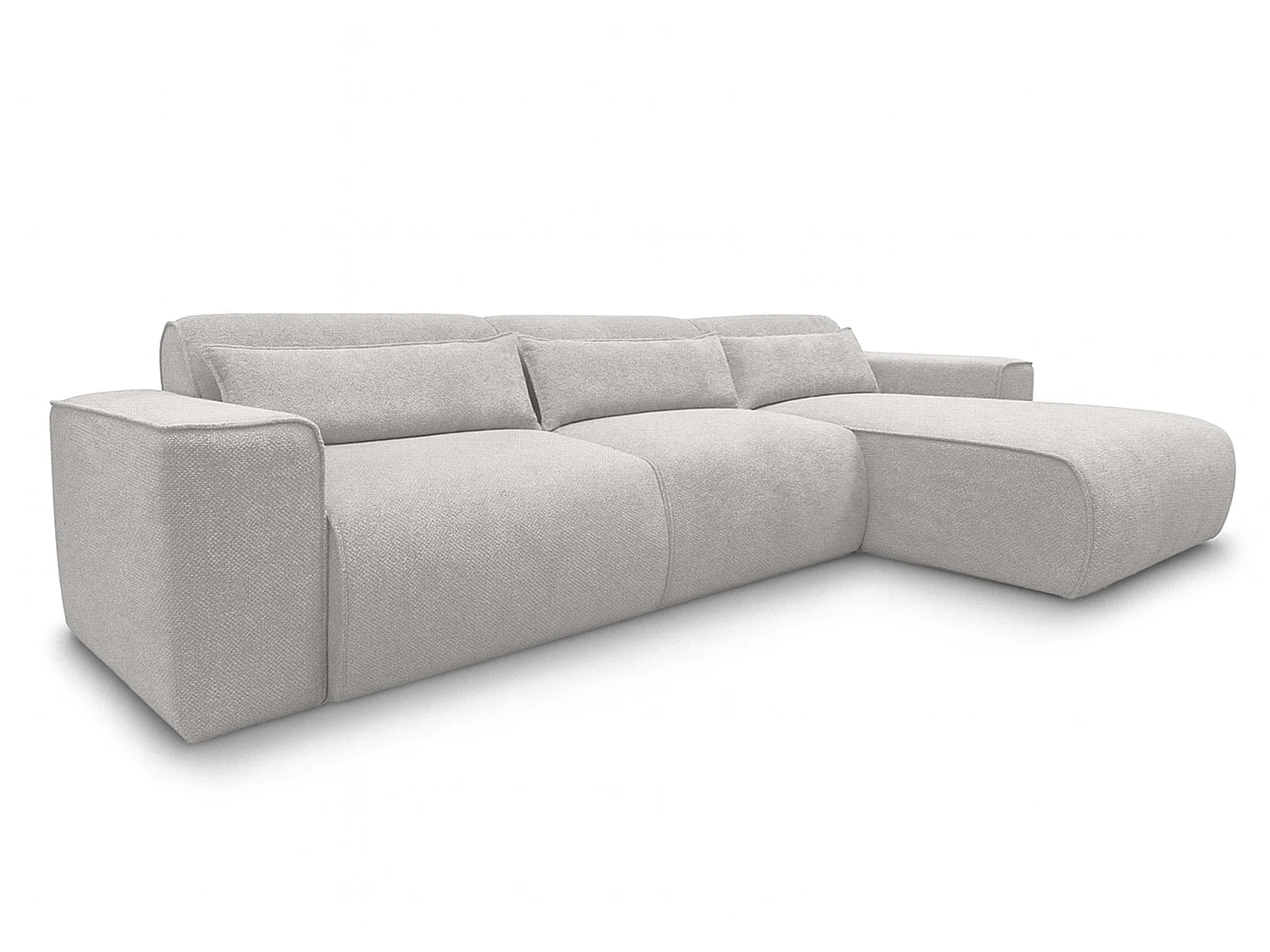 AX LIVING Wohnlandschaft mit Schlaffunktion Ruyam Schlafsofa Hellgrau R