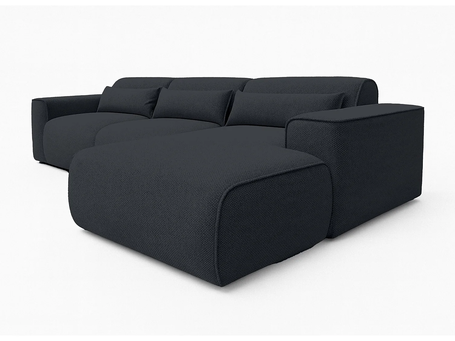 AX LIVING Wohnlandschaft mit Schlaffunktion Ruyam Ecksofa Schwarz R
