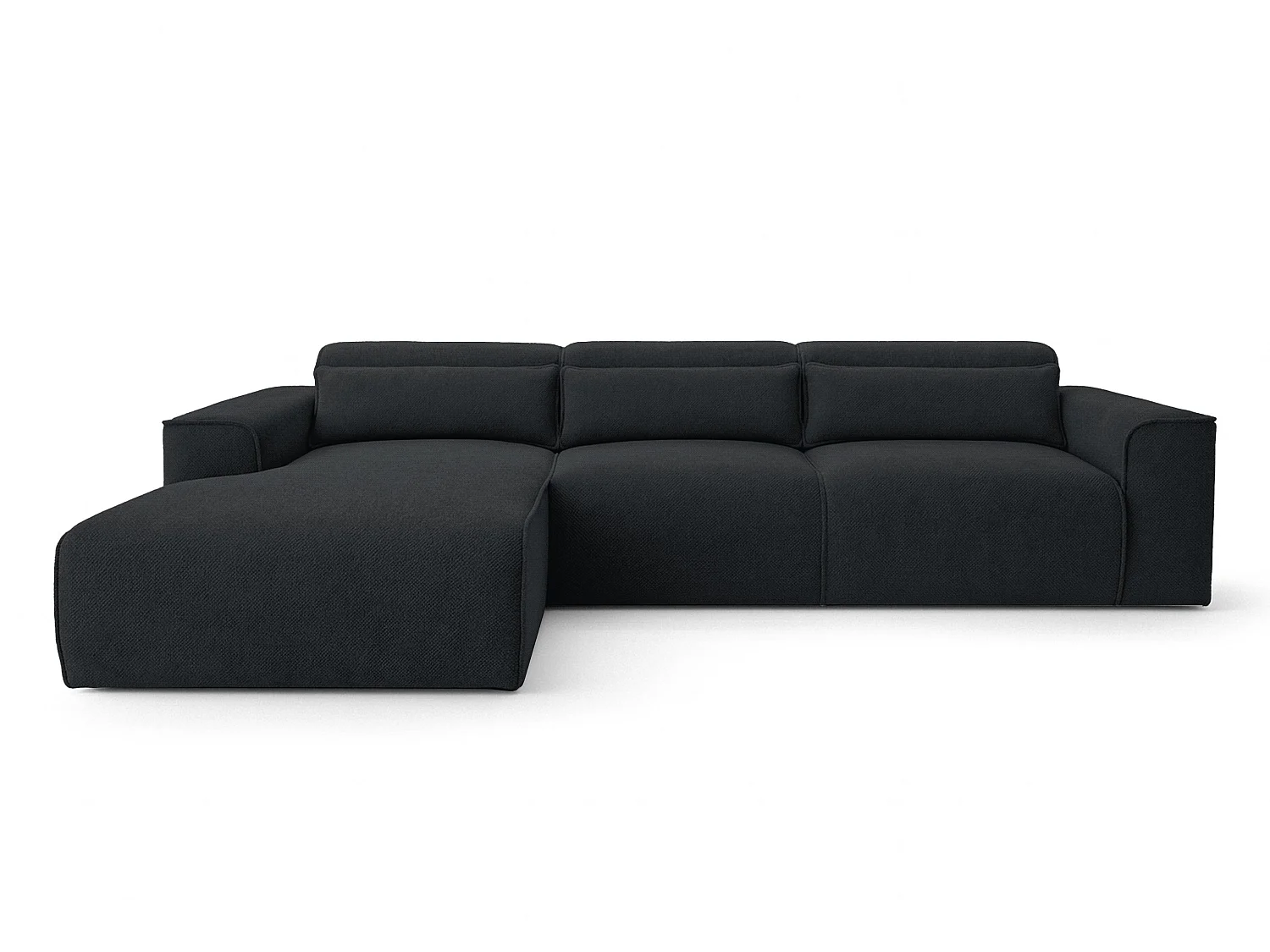 AX LIVING Hoekslaapbank Ruyam Zwart 310 cm Links