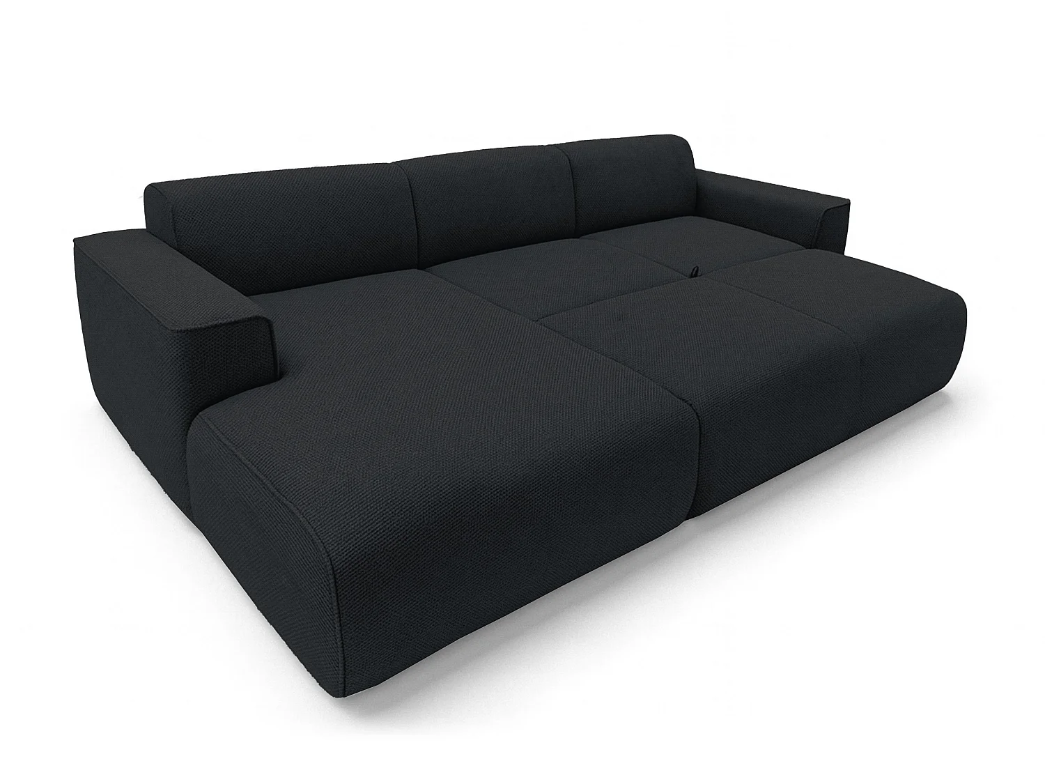 AX LIVING Hoekslaapbank Ruyam Zwart 310 cm Links