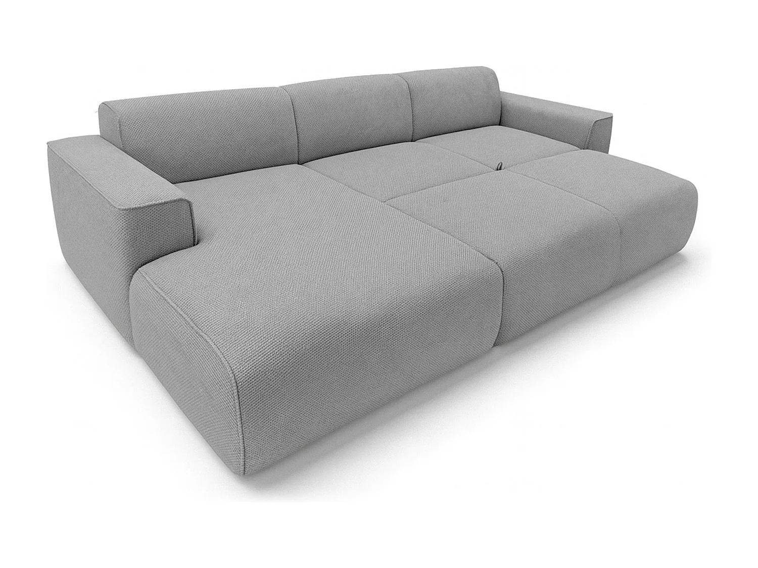 AX LIVING Canapé panoramique Ruyam 310 cm gris foncé convertible gauche
