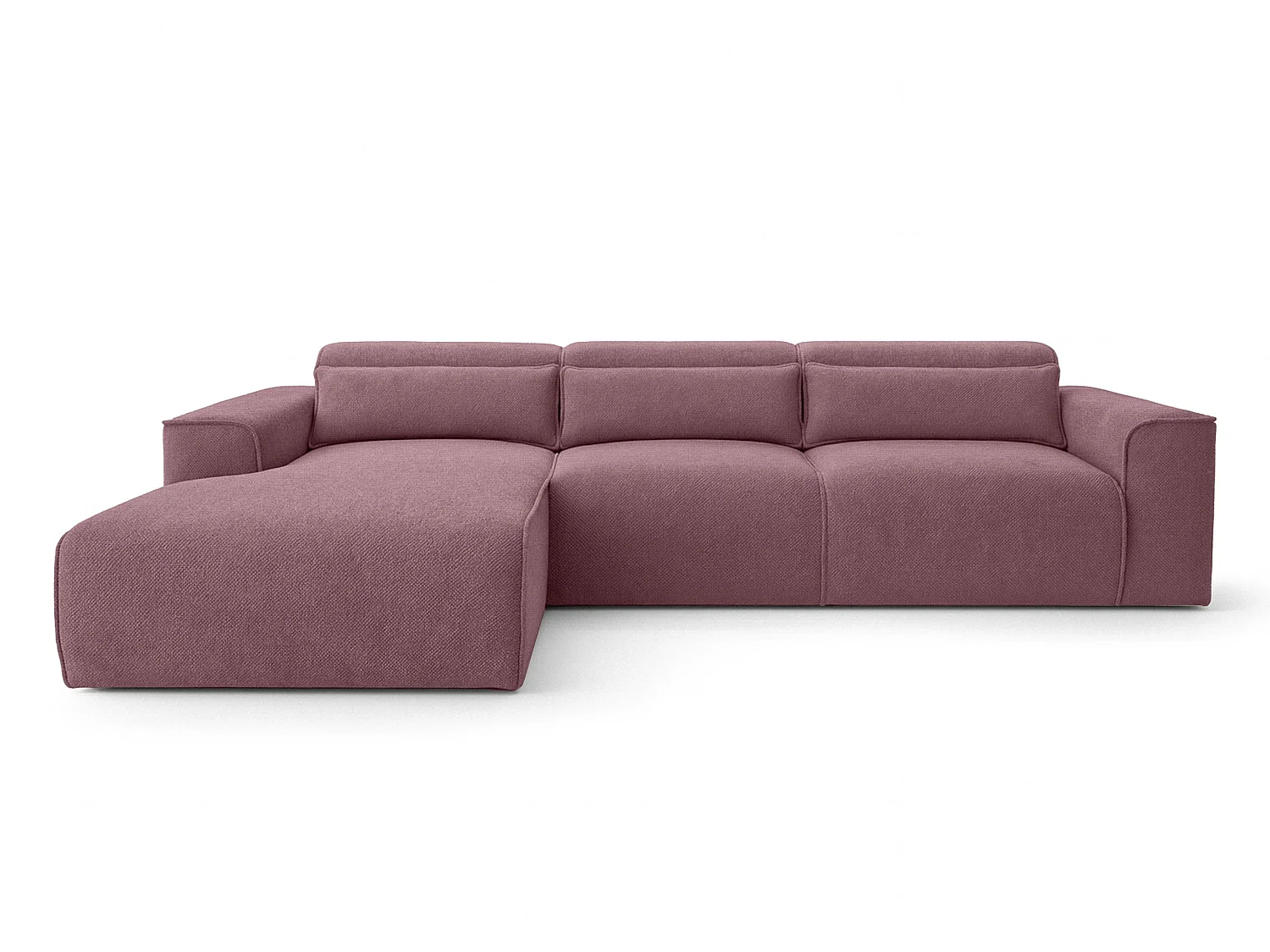 AX LIVING Wohnlandschaft mit Schlaffunktion Ruyam Altrosa Sofa 310 cm L