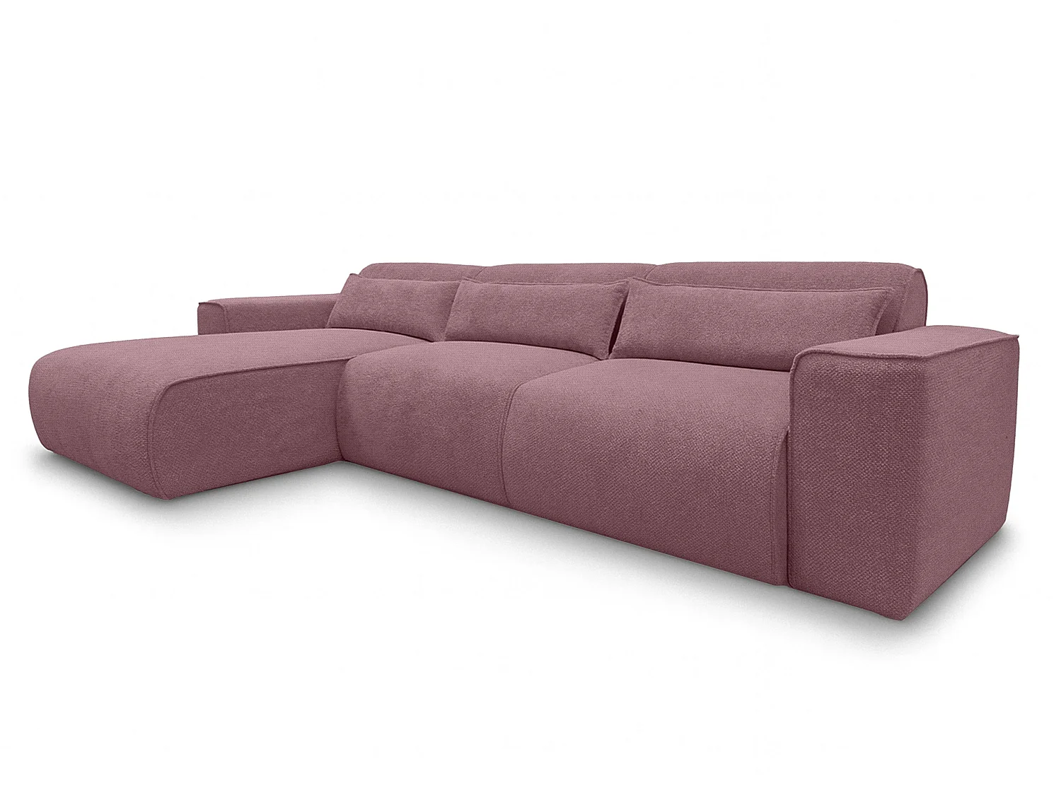 AX LIVING Wohnlandschaft mit Schlaffunktion Ruyam Altrosa Sofa 310 cm L