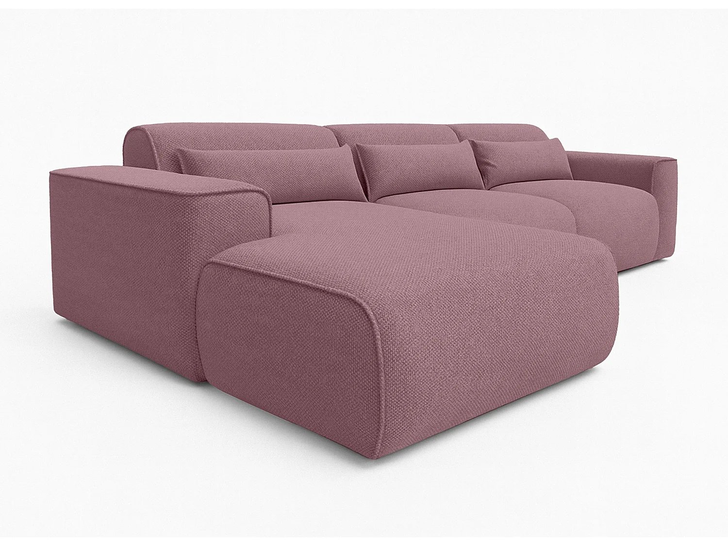 AX LIVING Wohnlandschaft mit Schlaffunktion Ruyam Altrosa Sofa 310 cm L
