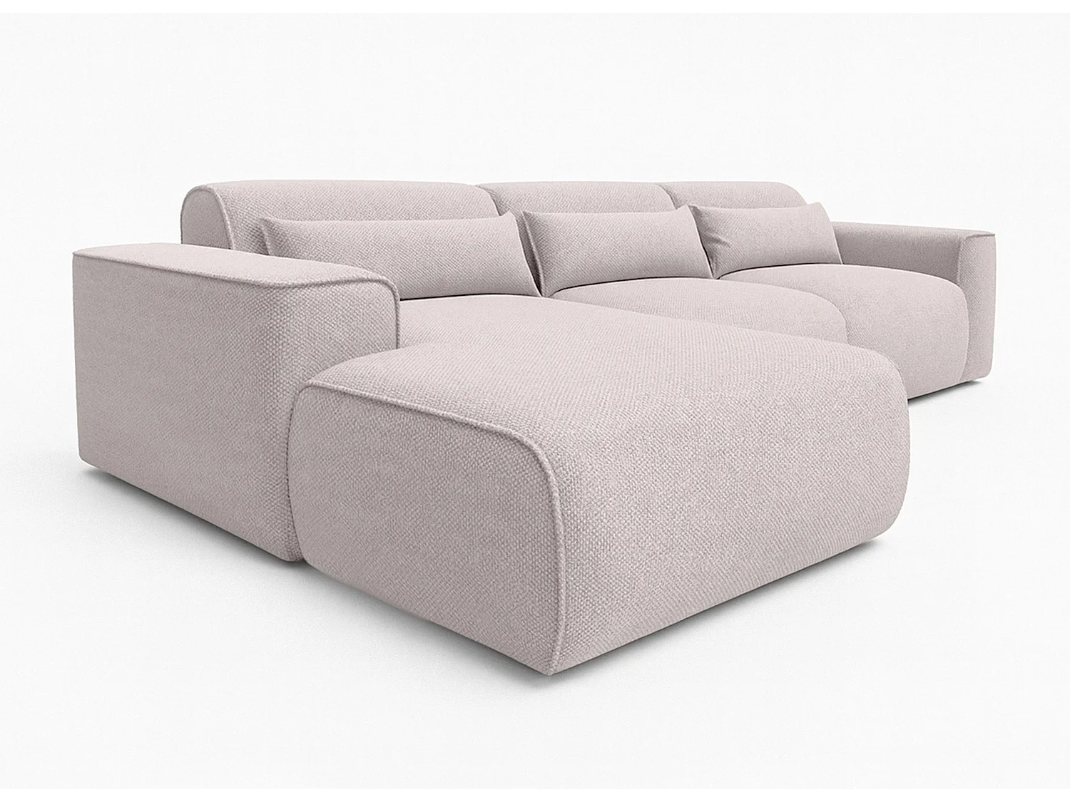 AX LIVING Wohnlandschaft mit Schlaffunktion Ruyam Sofa Creme 310 cm L