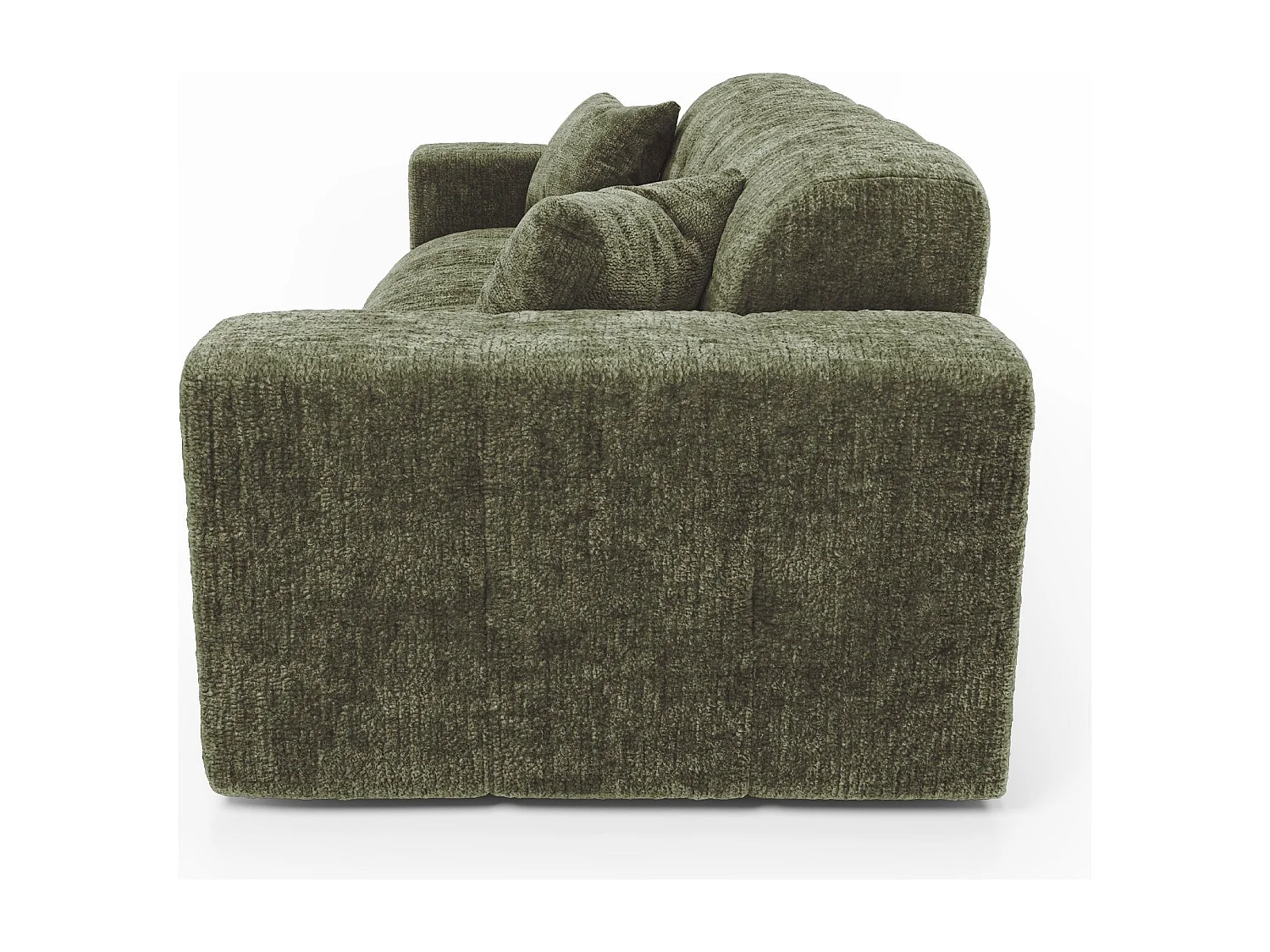 Canapé COCOON en Velours gaufré Vert vintage