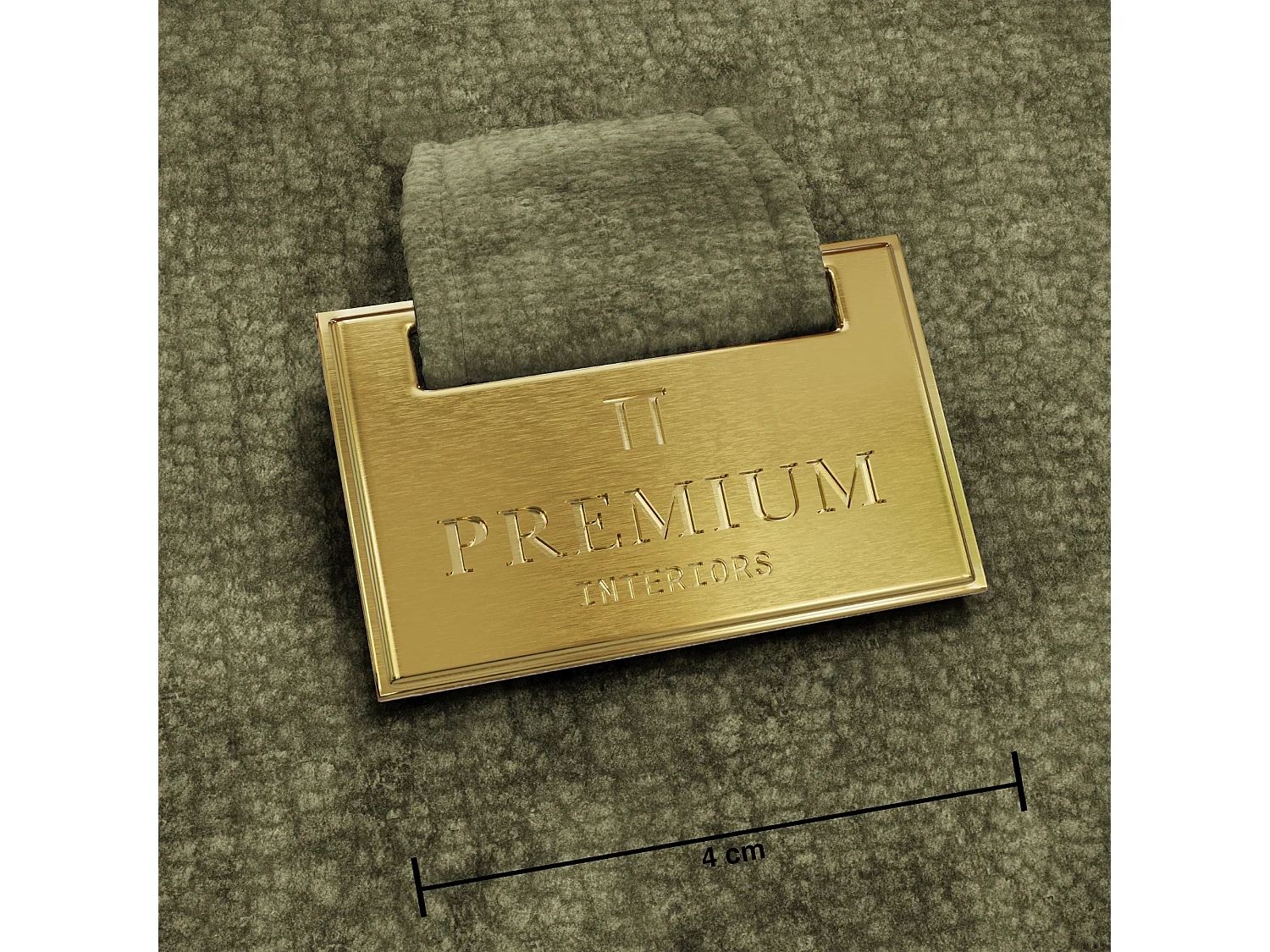 Canapé COCOON en Velours gaufré Vert vintage