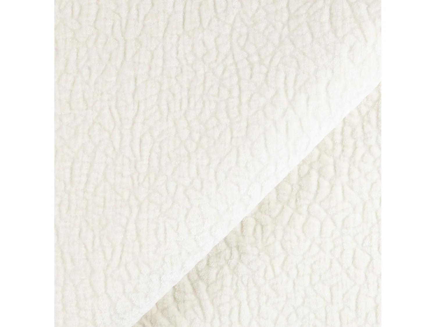 Canapé LUSH en Velours à motifs Crème