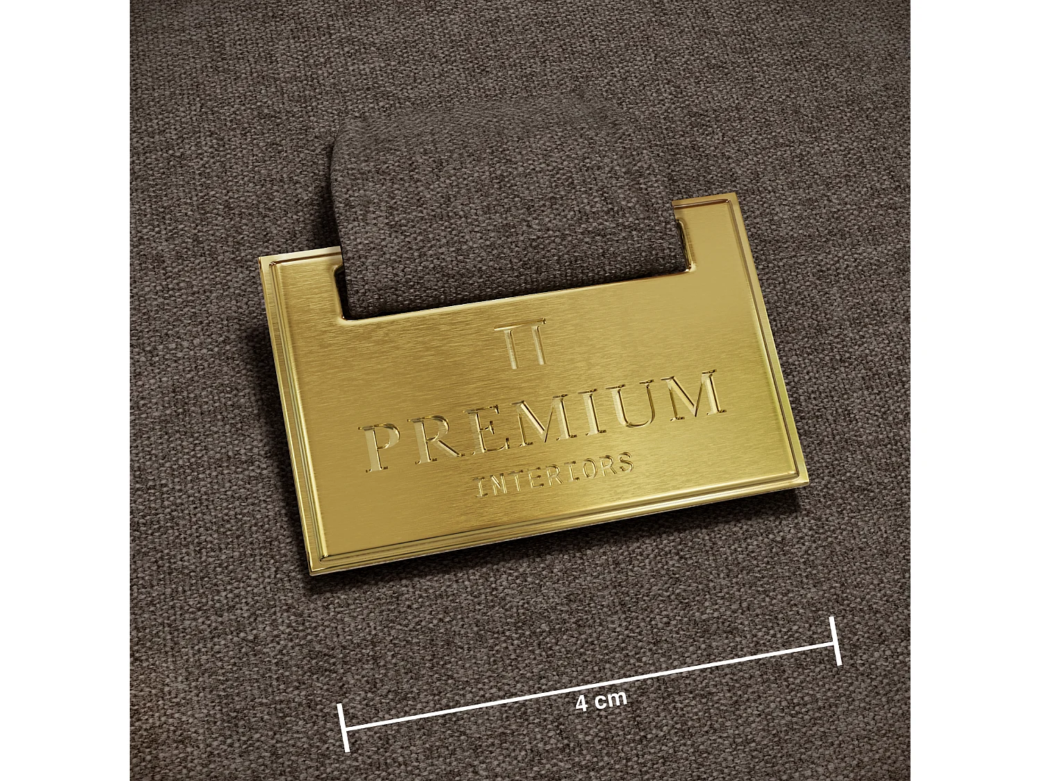 Canapé LUSH en Tissu tramé toucher doux  Marron glacé