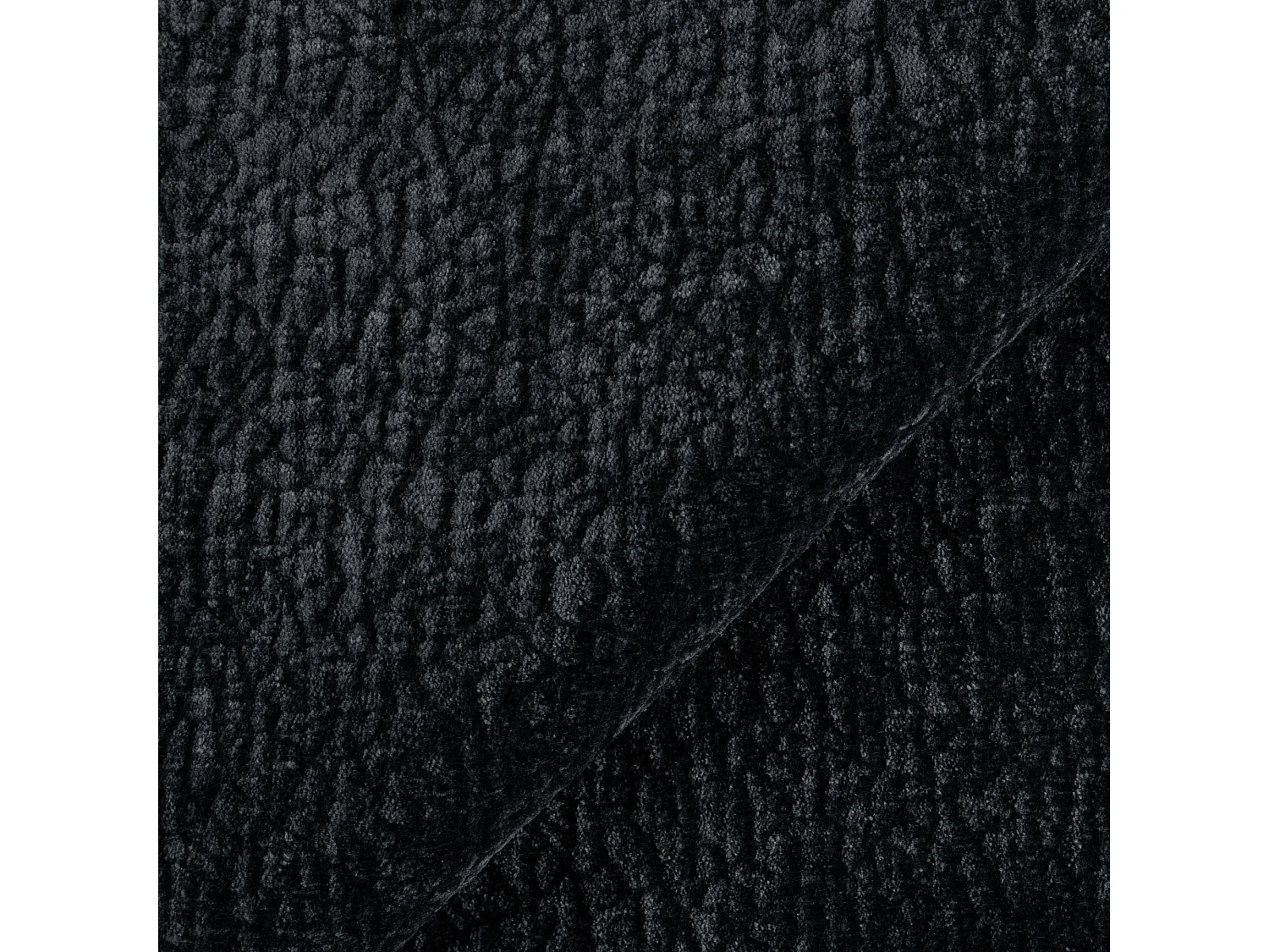 Canapé LUSH en Velours à motifs Noir