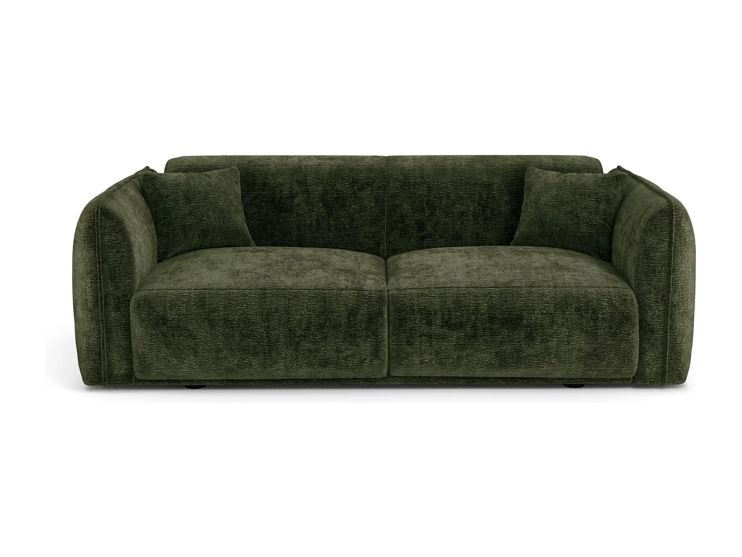 Canapé LUSH en Velours à motifs Vert kaki