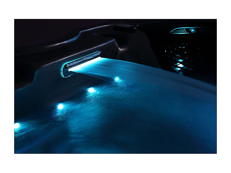 Spa 5 places Archipel® GT5 PRO MAX BLACK LED - Spa Thérapeutique Balboa® 215 x 215 cm