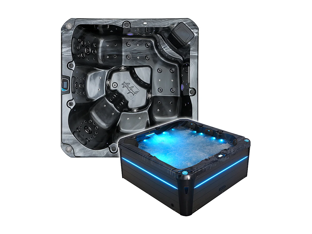 Spa 5 places Archipel® GT5 PRO MAX BLACK LED - Spa Thérapeutique Balboa® 215 x 215 cm
