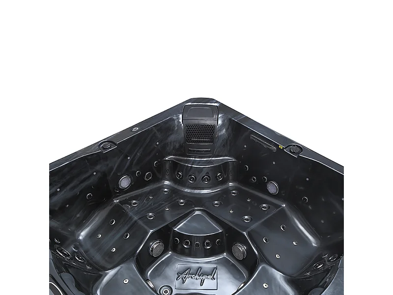 Spa 5 places Archipel® GT5 PRO MAX BLACK LED - Spa Thérapeutique Balboa® 215 x 215 cm