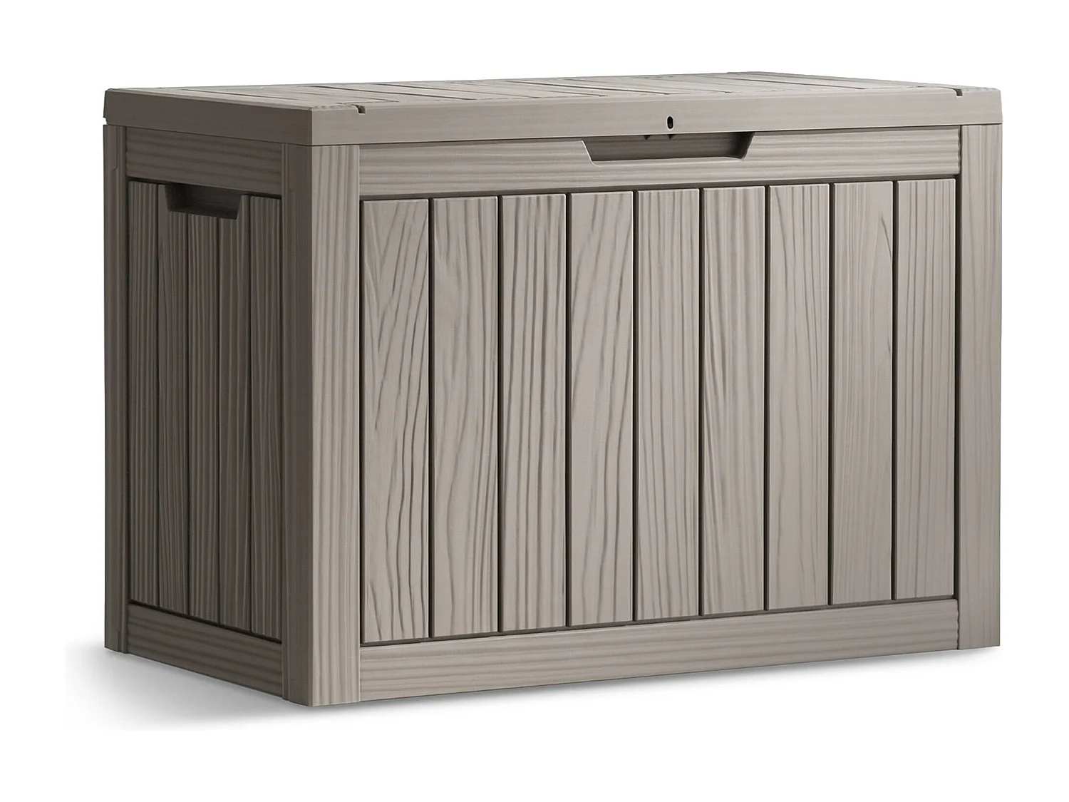 Baule da giardino impermeabile 170L contenitore esterno balcone terrazzo in plastica polipropilene grigio