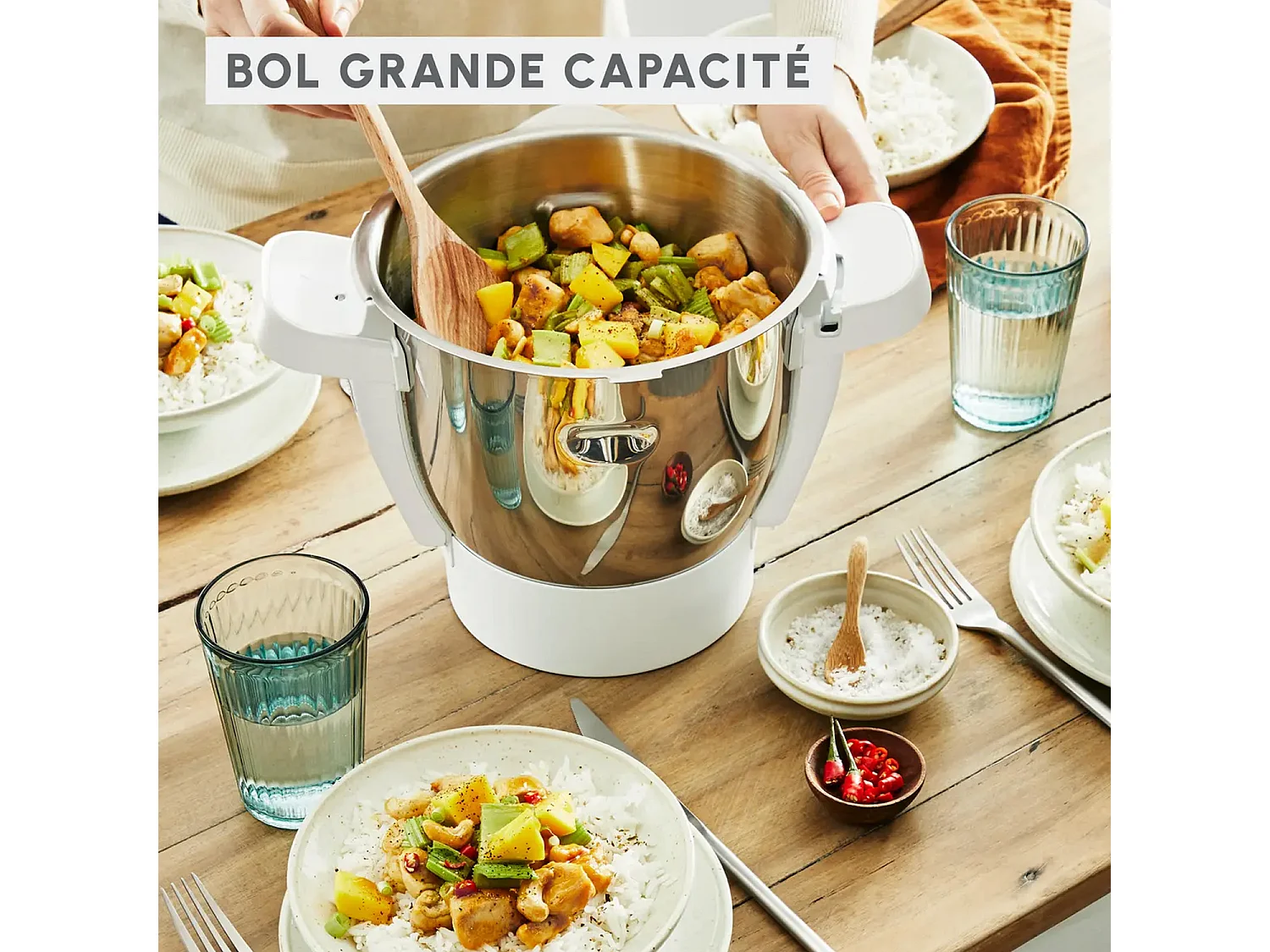 Wielofunkcyjny robot kuchenny Moulinex I-Companion XL 4,5L 1550W z Bluetooth, biały