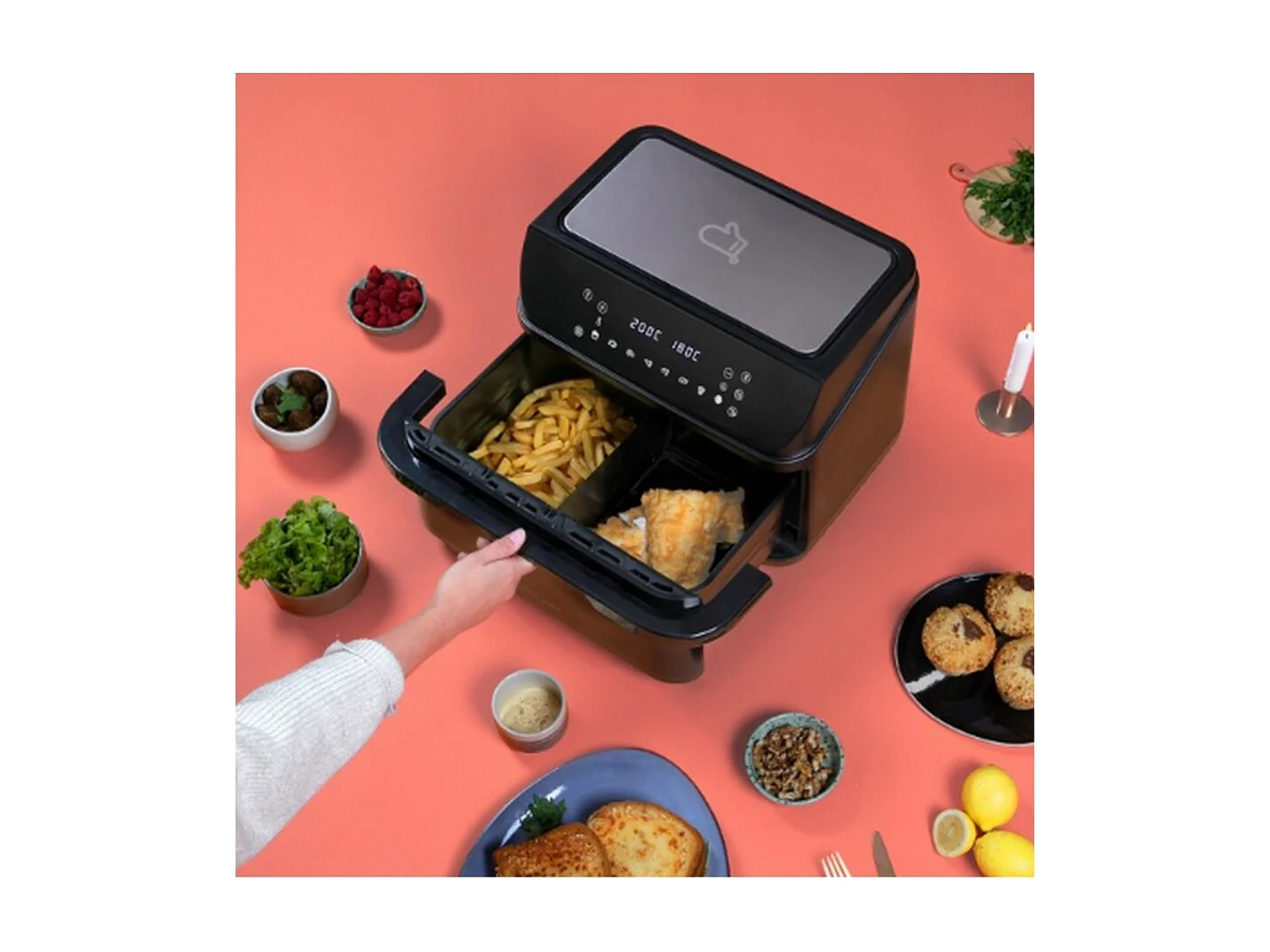 Livoo Friteuse sans huile avec séparateur 10l 2400w - DOC346CO