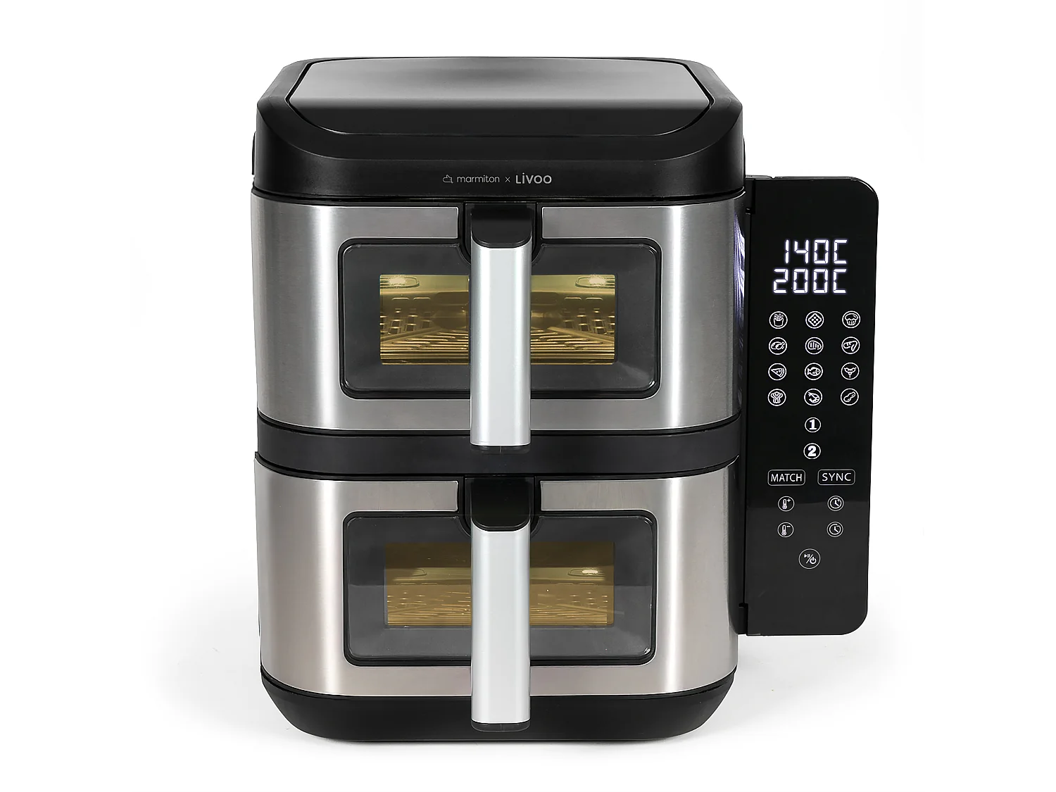 Livoo Friteuse sans huile 2 x 5.5l 2800w - DOC344CO