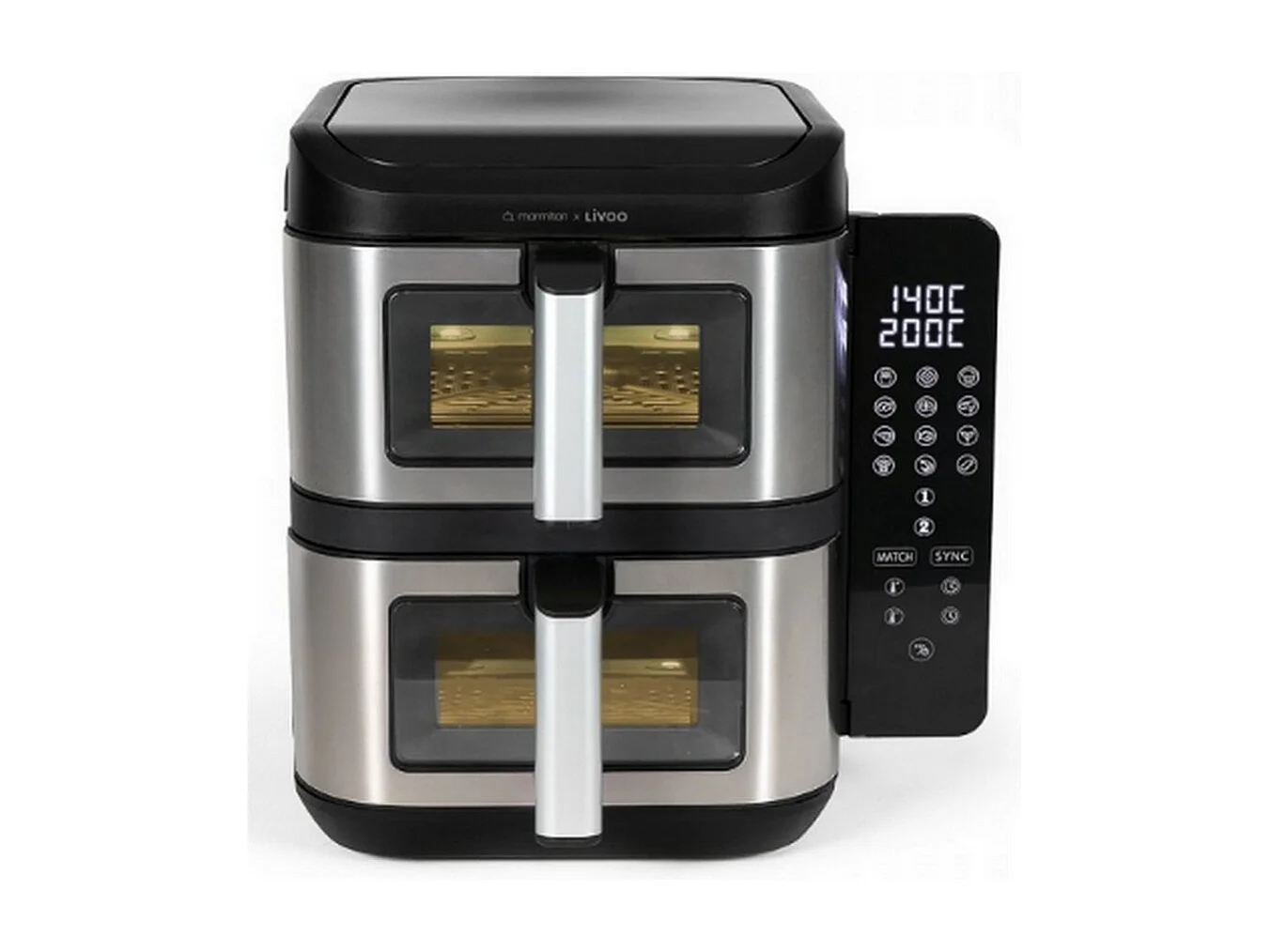 Livoo Friteuse sans huile 2 x 5.5l 2800w - DOC344CO