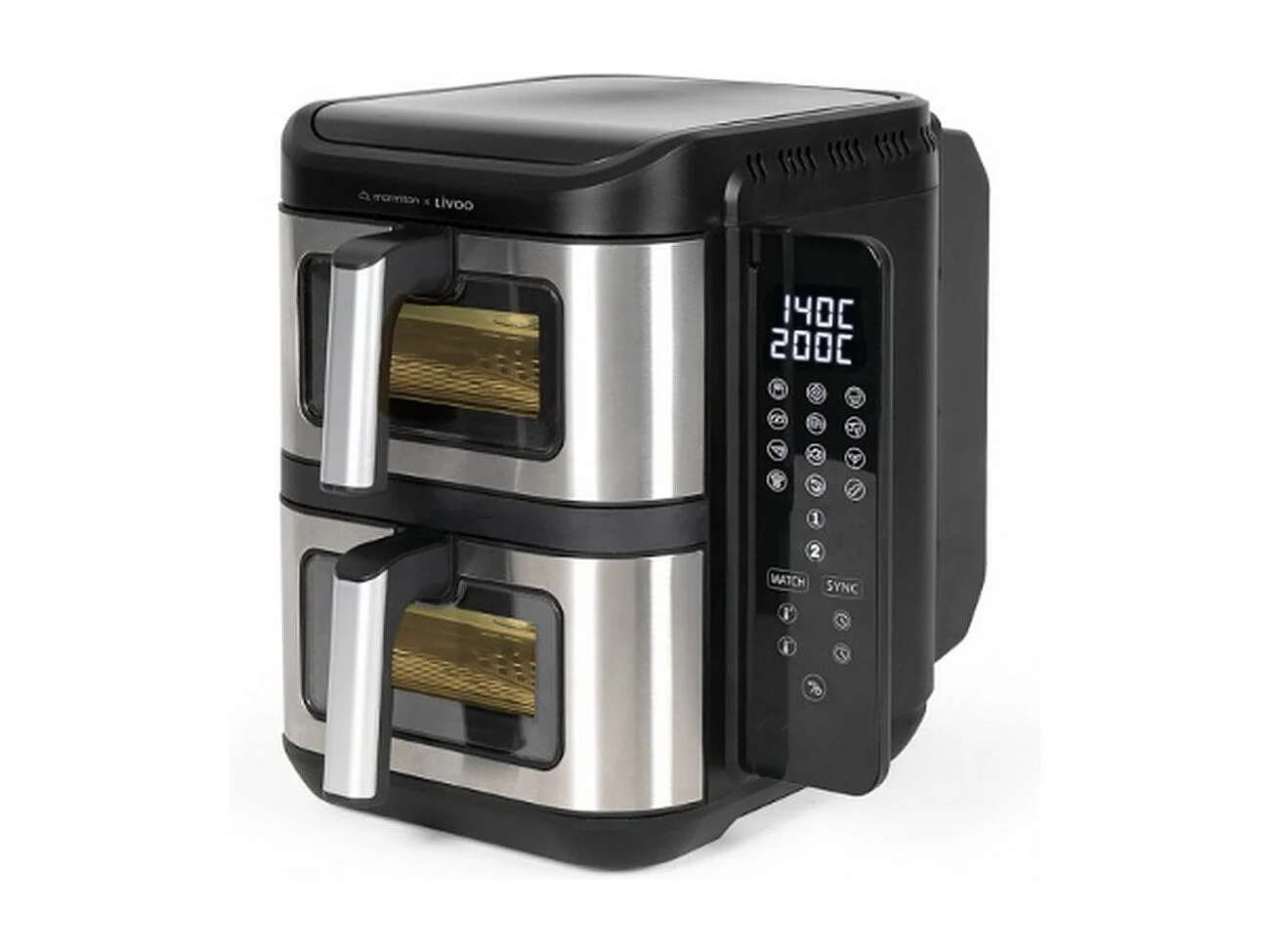 Livoo Friteuse sans huile 2 x 5.5l 2800w - DOC344CO