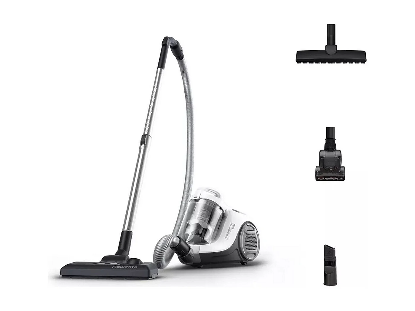 Rowenta Aspirateur sans sac 77db blanc/gris - RO2957EA