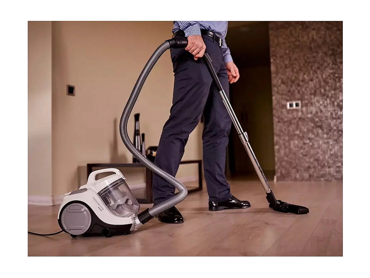 Rowenta Aspirateur sans sac 77db blanc/gris - RO2957EA