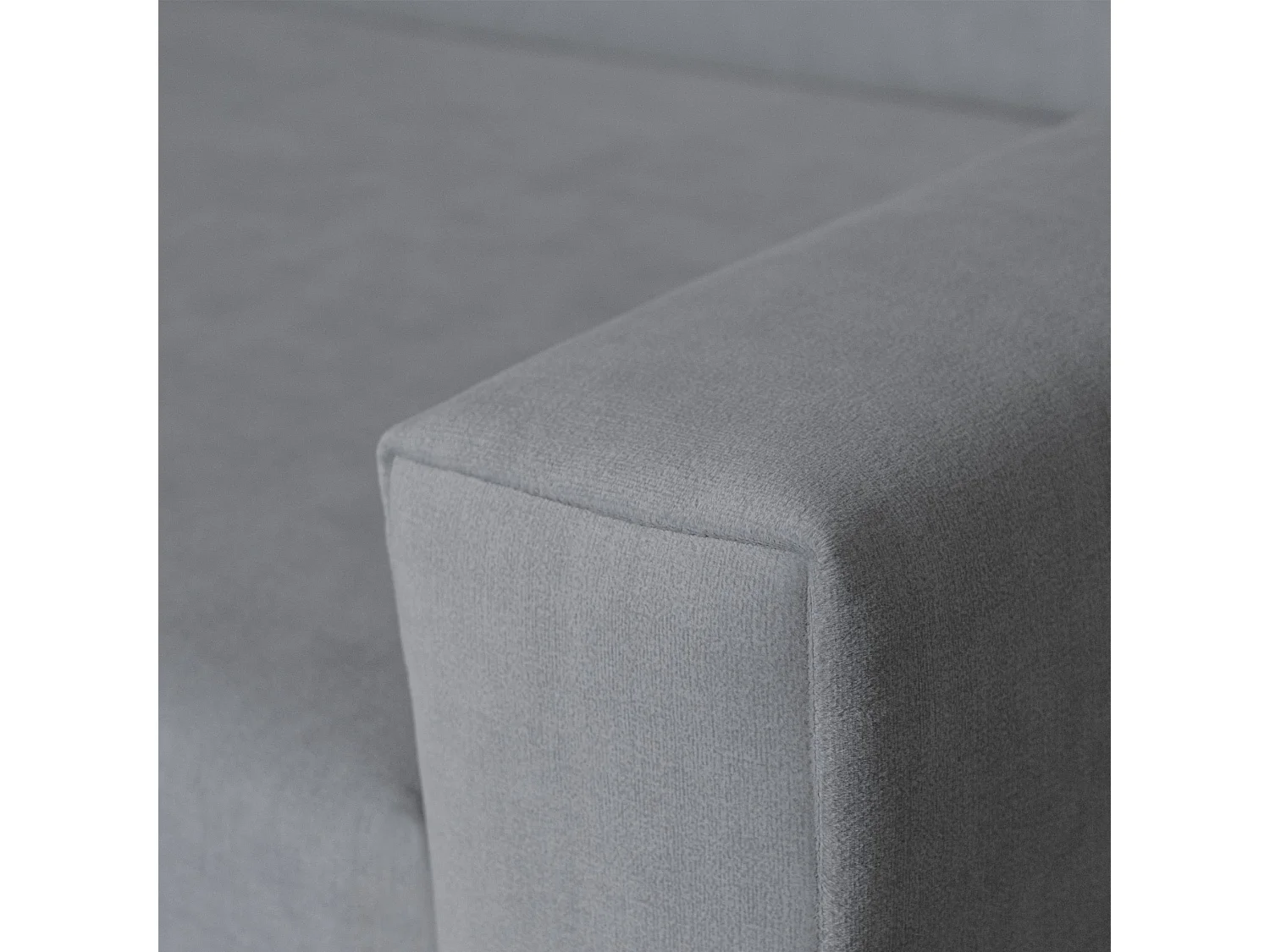 Vega U Ecksofa nach Maß | Breite anpassbar | Schlaffunktion 2 Bettkasten U-Form verstellbare Kopfstützen Samt-Stoff Best 305x151 cm (Grau)